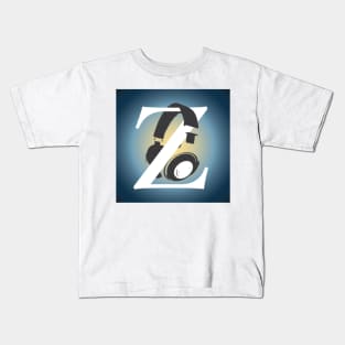 Zebulon Podcasts Logo Square Design Kids T-Shirt